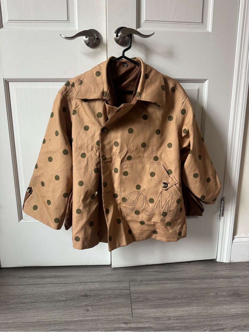Reversible Jerry Crop Trench Coat - Camel Spot - Picture 6 of 6